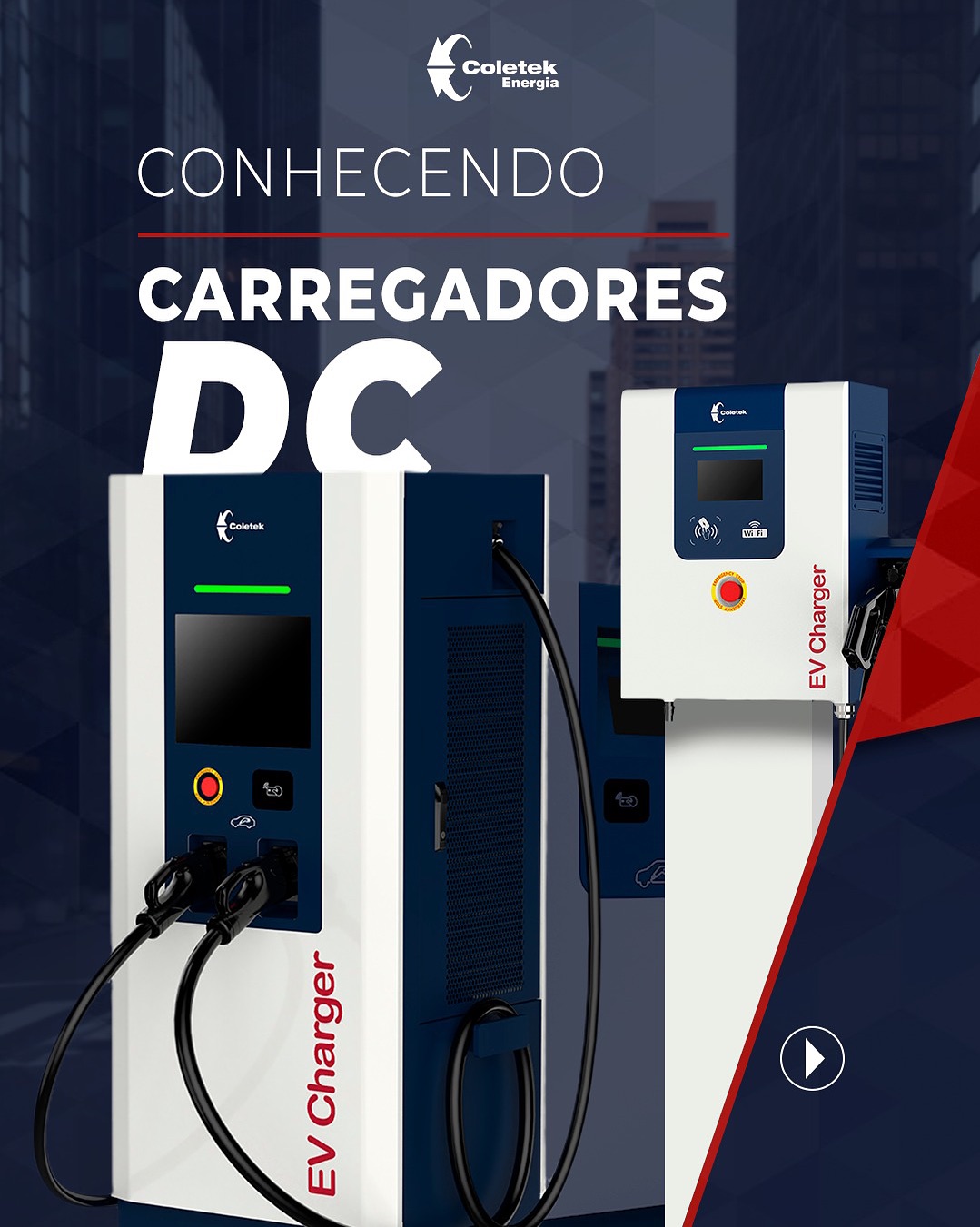 Carregadores Coletek em exposição